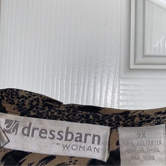 Dress barn Animal Print Sheer Top(Size 3X) - Picture 5 of 5